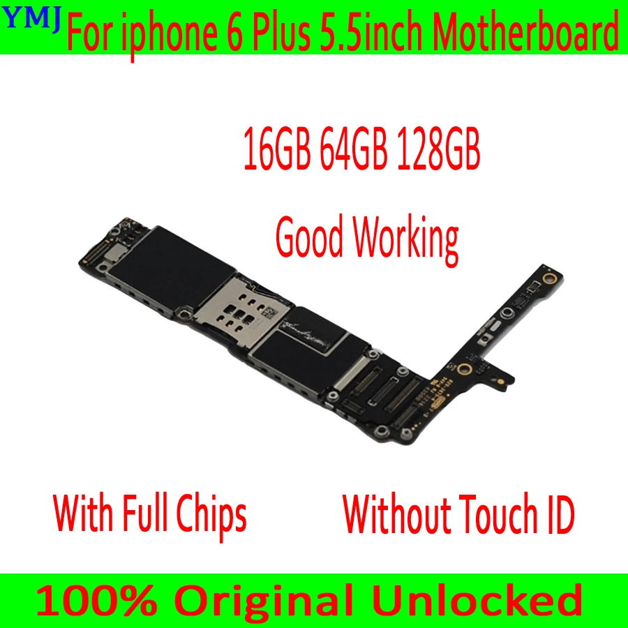 Материнская плата iCloud для iphone 6 Plus 5 дюйма без Touch ID 100% оригинал разблокированная P
