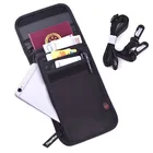 Дорожный кошелек для денег со скрытой защитой, тонкий многофункциональный водонепроницаемый бумажник с блокировкой RFID для мужчин и женщин