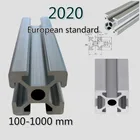 100-1000 мм алюминиевый профиль 2020 Европейский стандарт анодированная линейная направляющая для DIY CNC 3d принтер стол