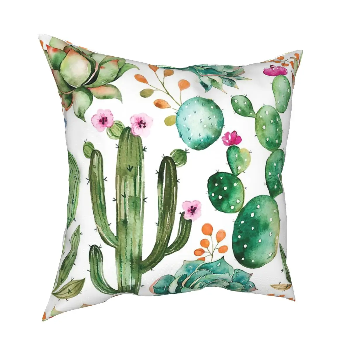 

Watercolor Cactus Pattern Cushions for Sofa Awesome Pillowcase Decorative Throw Pillows Cover floor pillow for sofa home