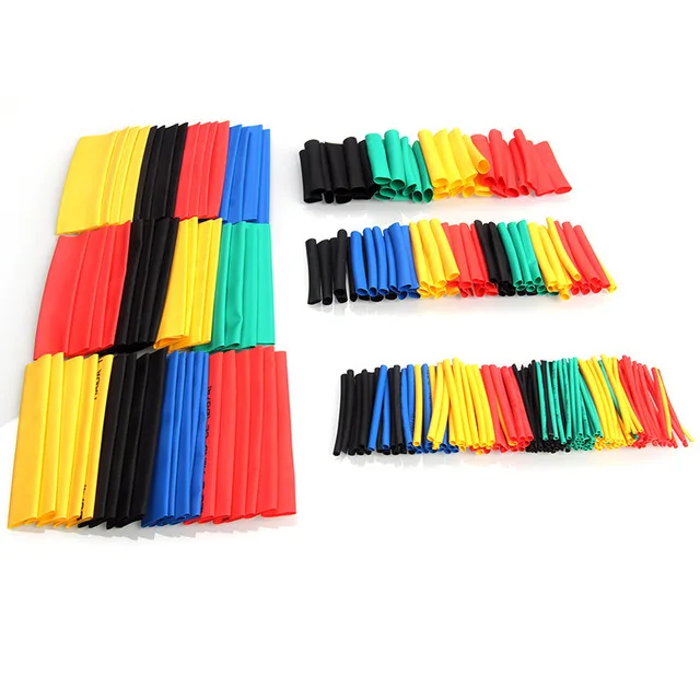 328pcs Heat Shrink Tubing Insulation Shrinkable Tube Assortment 2:1 Colorful Wrap Wire Cable Sleeve DIY Kit | Инструменты