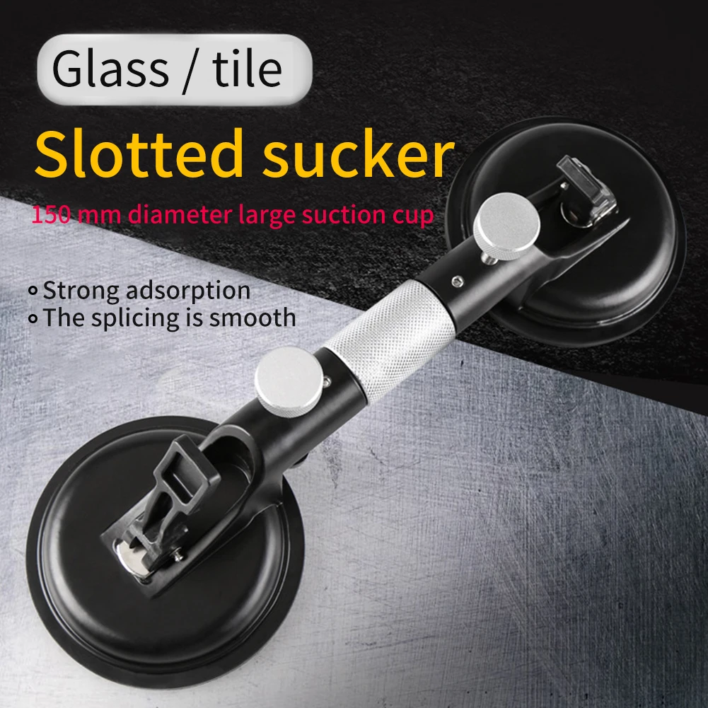 

Gripper Heavy Duty Double Handle Professional Glass Lifter Tiles Mirror Hand Tools Home Puller Suction Cup Dent Easy Use