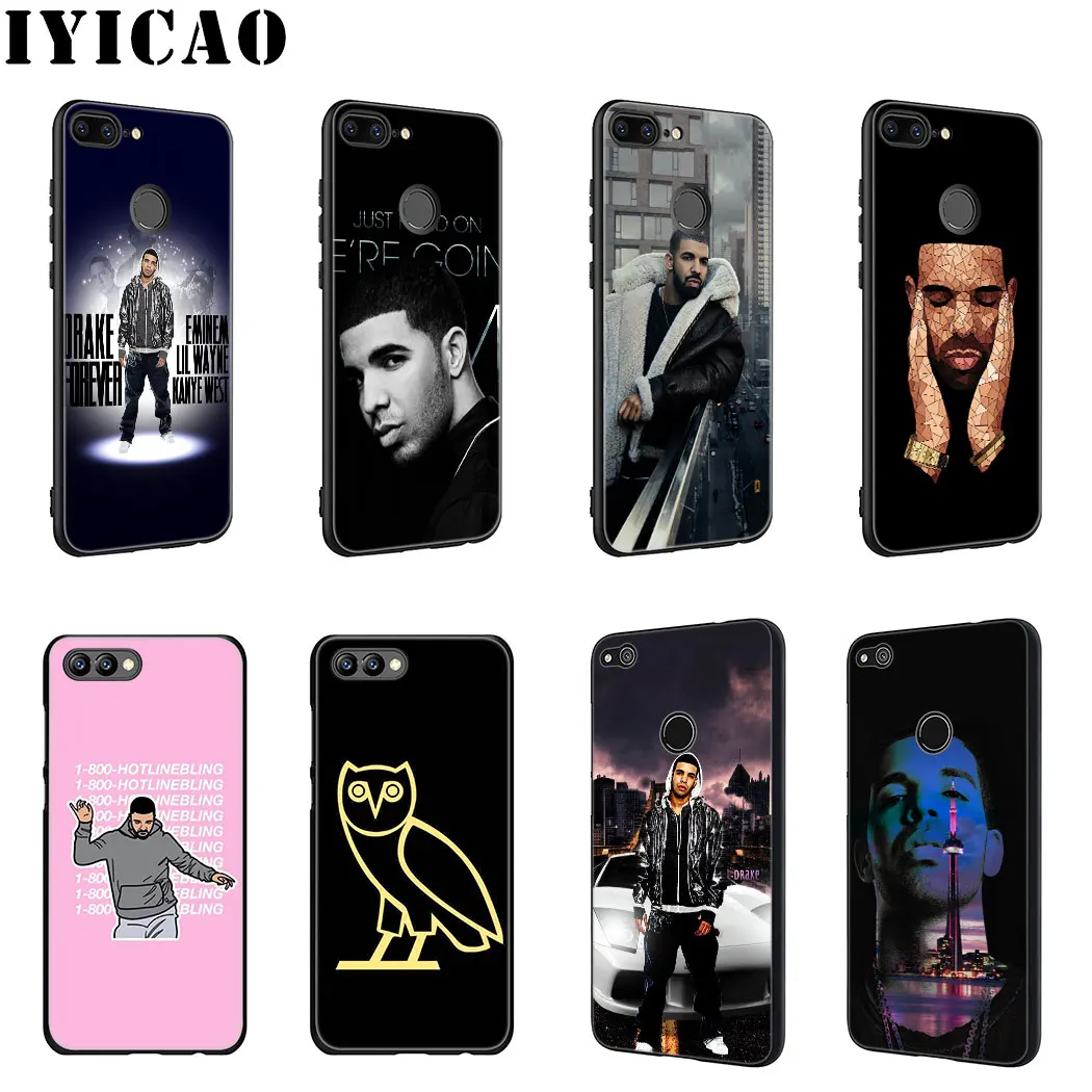 Мягкий силиконовый чехол IYICAO Rapper Drake для huawei Honor view 20 9X Pro 10 9 8 Lite 8X 8C 7X 7C Note - купить