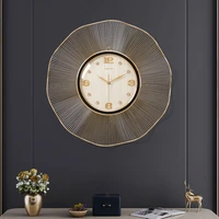 luxury large wall clock gold metal clocks wall home decor watches living room decoration creative watch reloj de pared gift