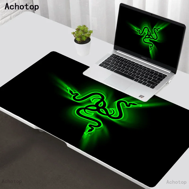 

Mouse pad anime design 40x90cm thicken non slip rubber big mousepad xl Razer Logo Pattern Mouse Carpet For Laptop PC MacBook