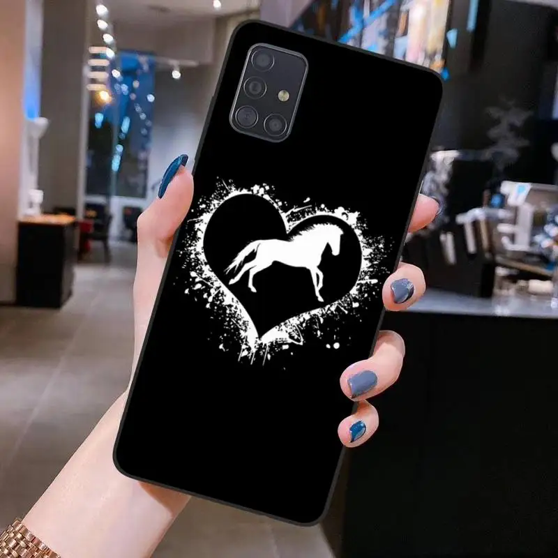 

Horse Pony Horse Heartbeat Phone Case for Samsung S20 plus Ultra S6 S7 edge S8 S9 plus S10 5G lite 2020