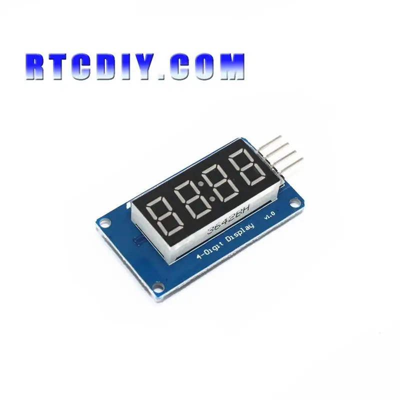 10 шт./лот 4-битный цифровой трубный светодиодный дисплей модуль с часами TM1637 Raspberry