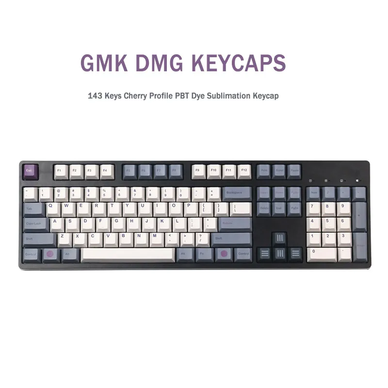Колпачки для механической клавиатуры GK61/64/68/84/87/96/143 с 104/108 клавишами GMK DMG - купить