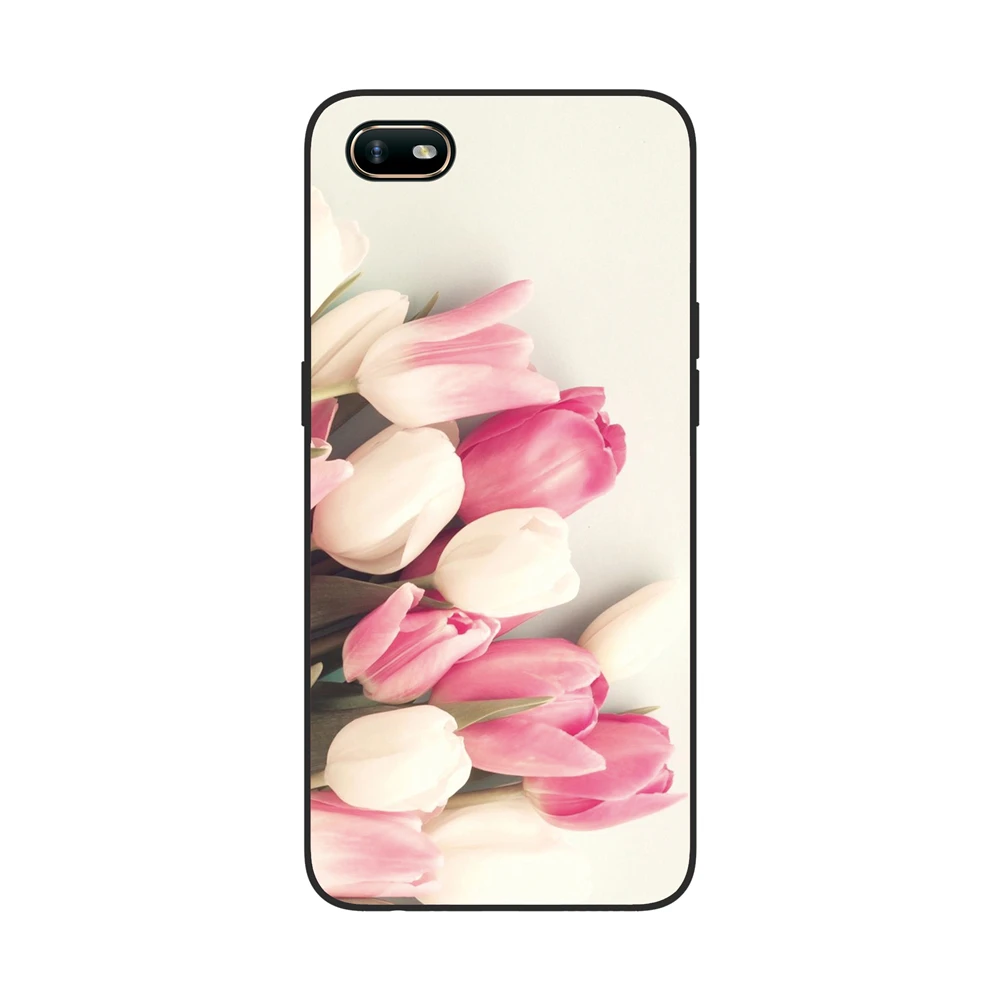 GUCOON силиконовый чехол для OPPO A1K 6,1 дюймов Чехол Мягкий ТПУ защитный чехол для телефона с рисунком волка розы цветы чехол-бампер