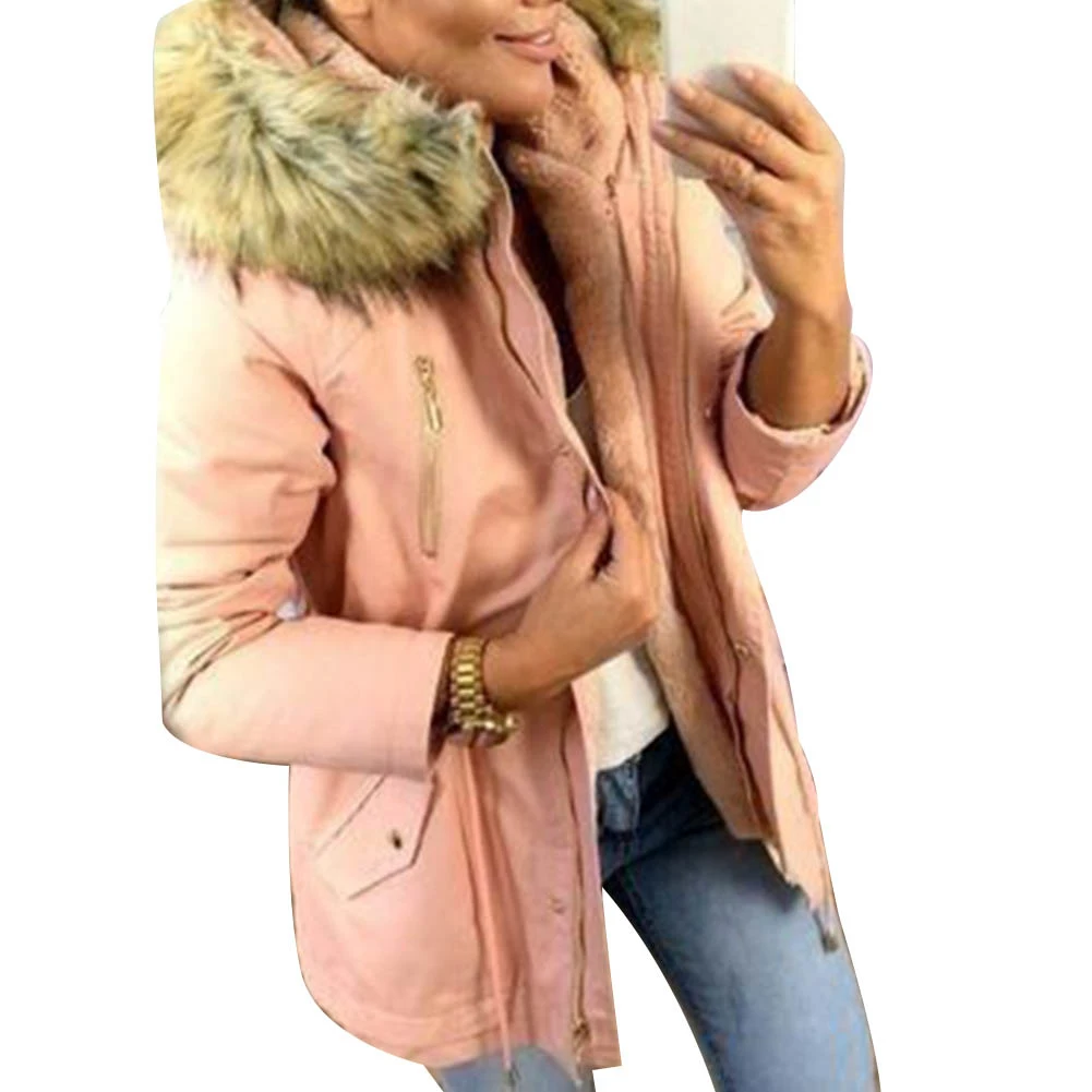 Женская куртка с капюшоном простая хлопковая бархатным утеплителем верхняя