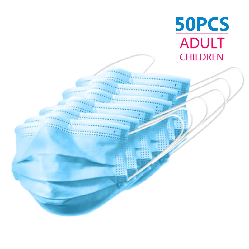 50 шт. одноразовая маска для рта взрослых детей Студенческая с маской