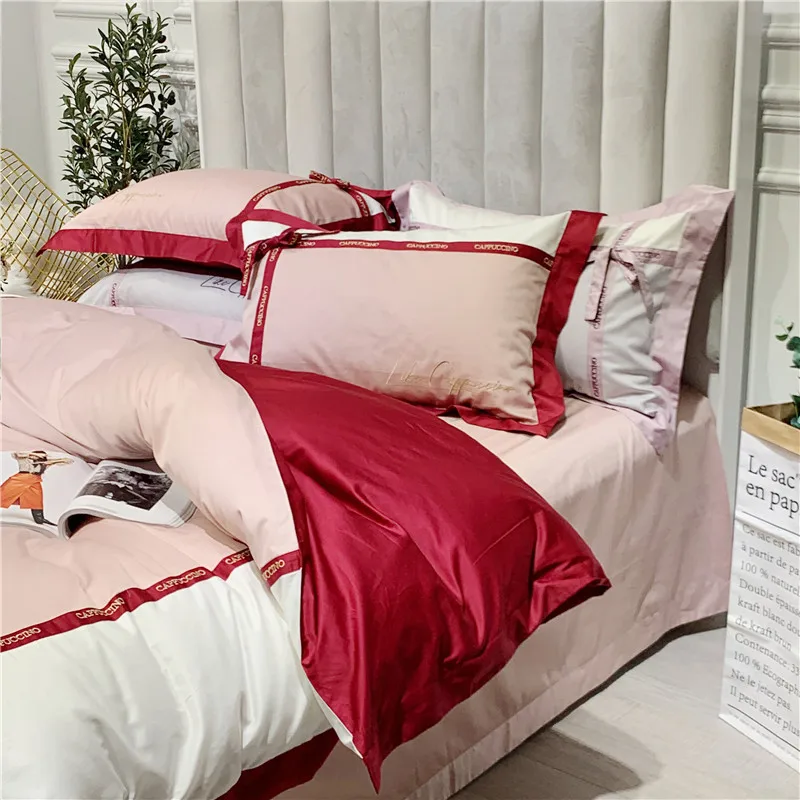 Постельное белье в стиле принцессы из египетского хлопка мягкое Сатиновое