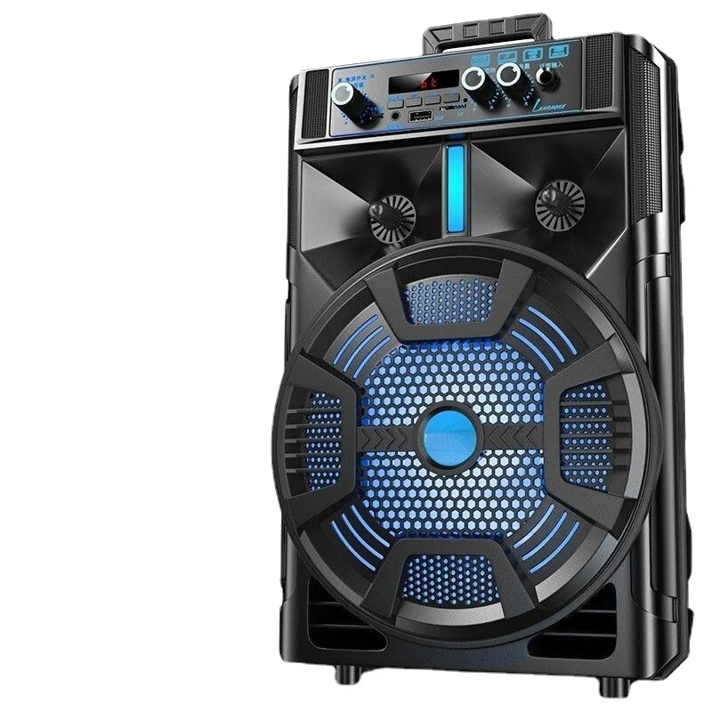 

Квадратный танцевальный аудио большой громкости Тяговый стержень домашний караоке уличный Bluetooth Сабвуфер высокомощный Тяговый стержень д...