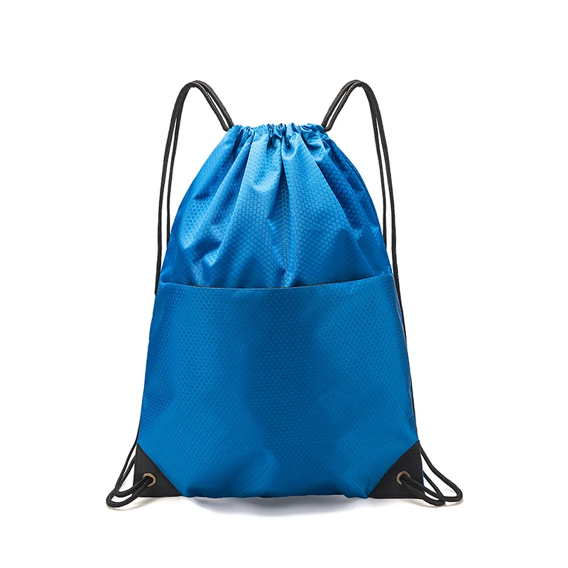 Blue without logo Zackpack спортивный рюкзак со шнуровкой логотип на заказ водонепроницаемый пакет карман на шнурке рюкзак с принтом на заказ - Color: Blue without logo