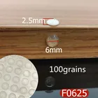 Силиконовые Резиновые бамперы 6x2,5 мм, амортизаторы, 100 зерна, самоклеящиеся мягкие прозрачные противоскользящие амортизаторы для ног, прозрачный амортизатор ограничитель для двери доводчик двери защелка для двери Шк