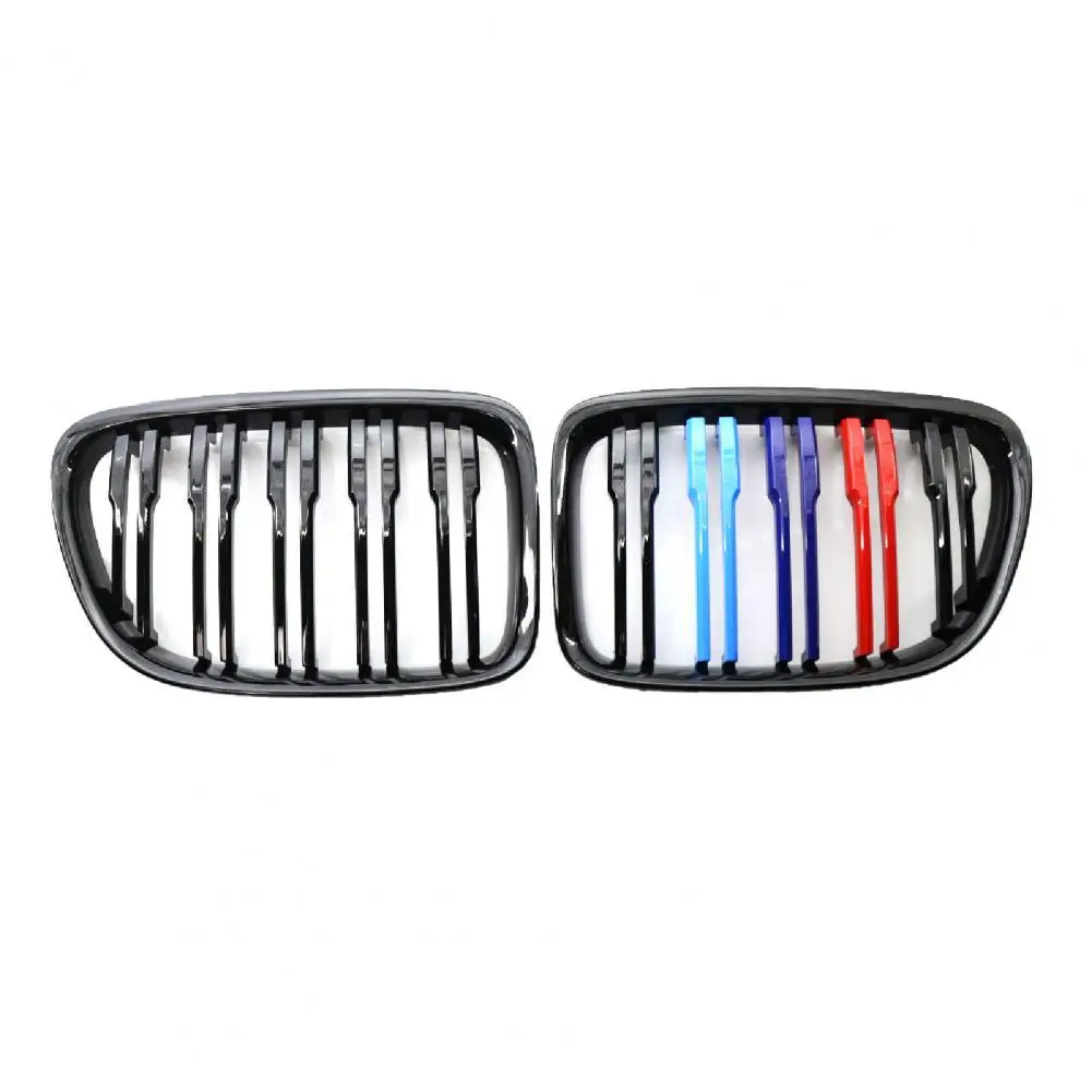 

Car grille double slats bright black wear-resistant front bumper kidney grille suitable for BMW E84 10-15 M style Racing Grills