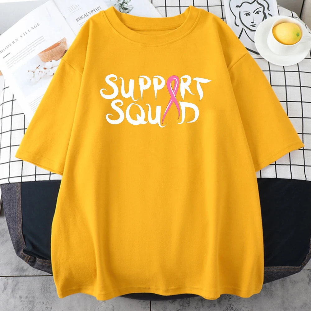 

Support Squad Printing Woman T-shirt Casual Anime Simplicity Tshirt Fashion Comfortable T Shirt Crewneck Oversize Tshirt Woman