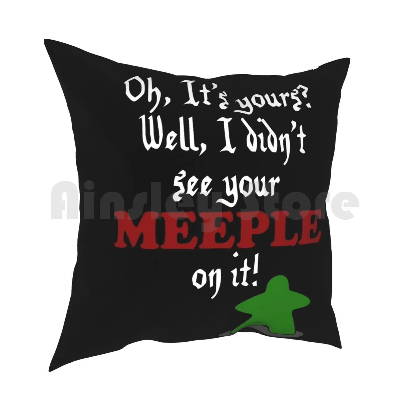 Я не видел как вы сидите на ней подушка мягкая настольная Подушка с принтом для