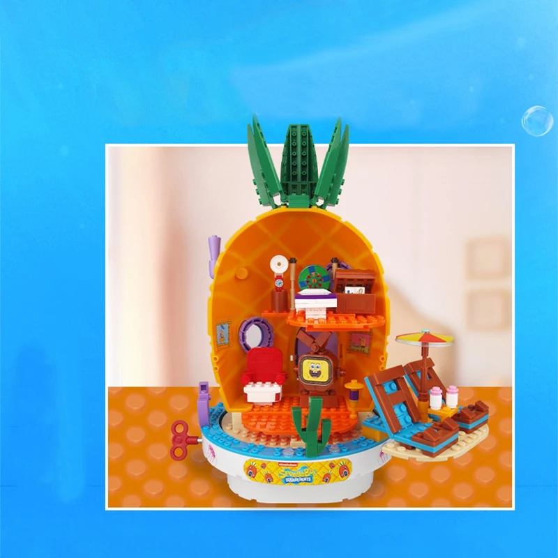 Новый SpongeBobed музыкальные игрушки дом в форме ананаса друзей KrabbyPatty Патрик Squidward