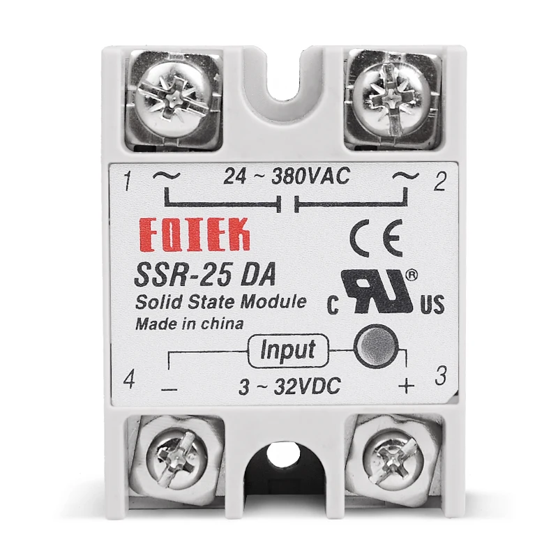 220v реле SSR -10DA/25DA/40DA DC Управление AC белый корпус однофазный твердый | Дом и сад