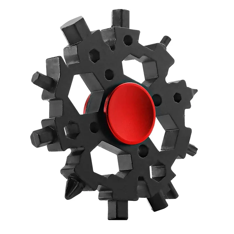 

Snowflake Multitool, Snowflake Multi Tool 23-in-1 with Fidget Spinners Function, Christmas Gifts for Men