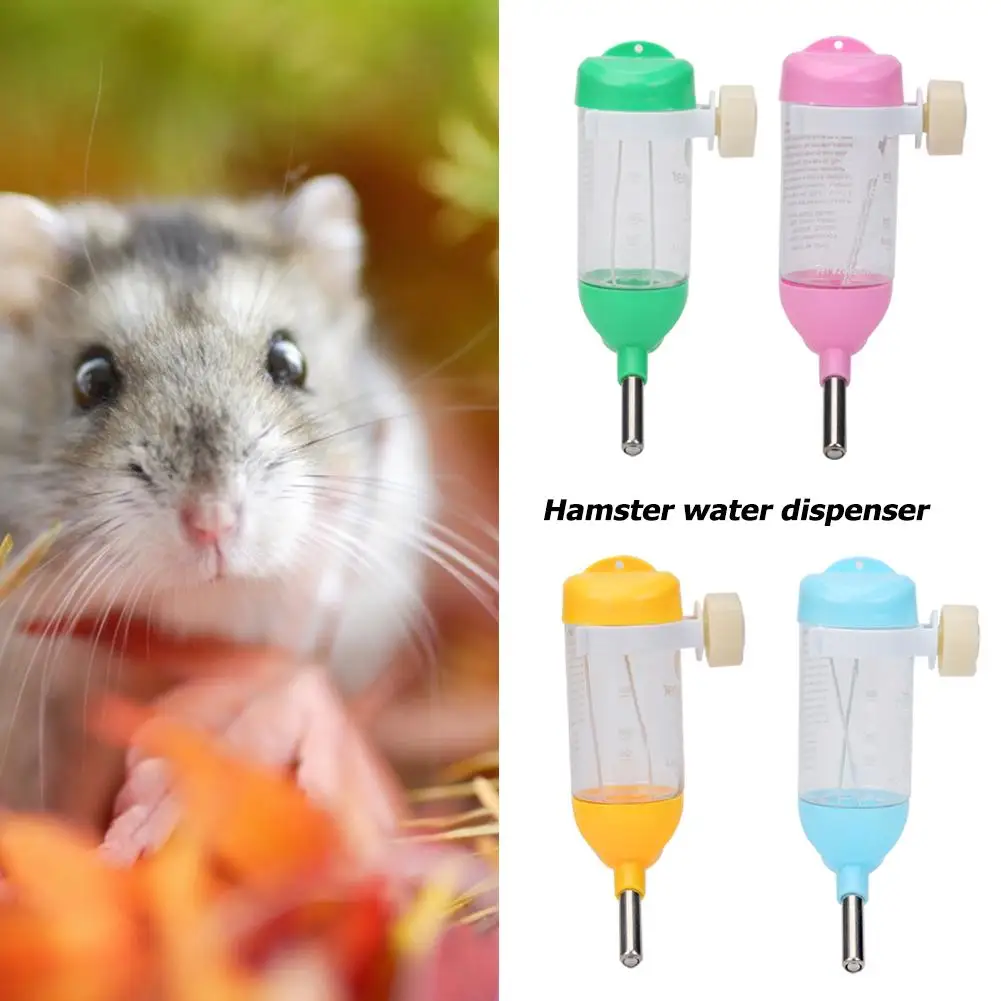 

80mL Hamster Drinking Fountain Small Pet Water Feeding Device Leak-proof Kettle Ball Design Provides Clear Fresh Water