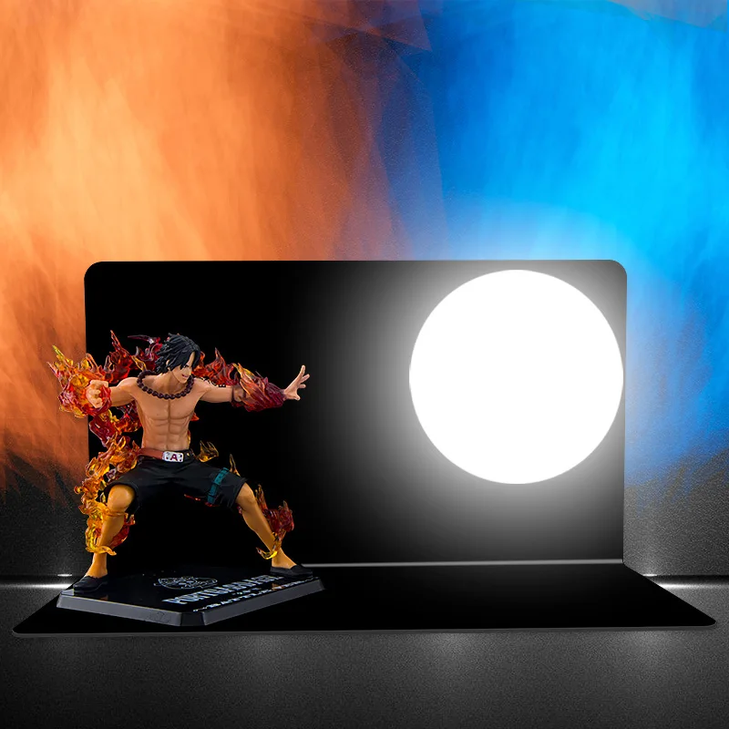 2 S. orange Аниме ONE PIECE Monkey D. Luffy& Fire Boxing Portgas D Ace настольная лампа светодиодный ночник для комнаты DIY декоративное освещение подарок - Испускаемый цвет: 2