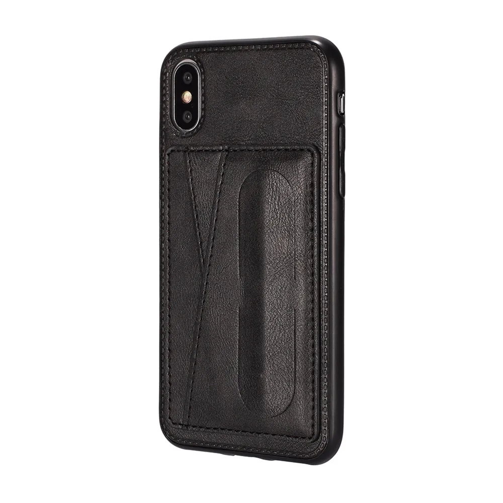 Black KISSCASE samsung a50 чехол samsung a70 чехолsamsung a50 case samsung a70 case чехол для samsung Galaxy A70 A50 A30 A20 слот для карт PU кожаный чехол-подставка для samsung Note 10 Plus 10 9 S10 S9 - Цвет: Black