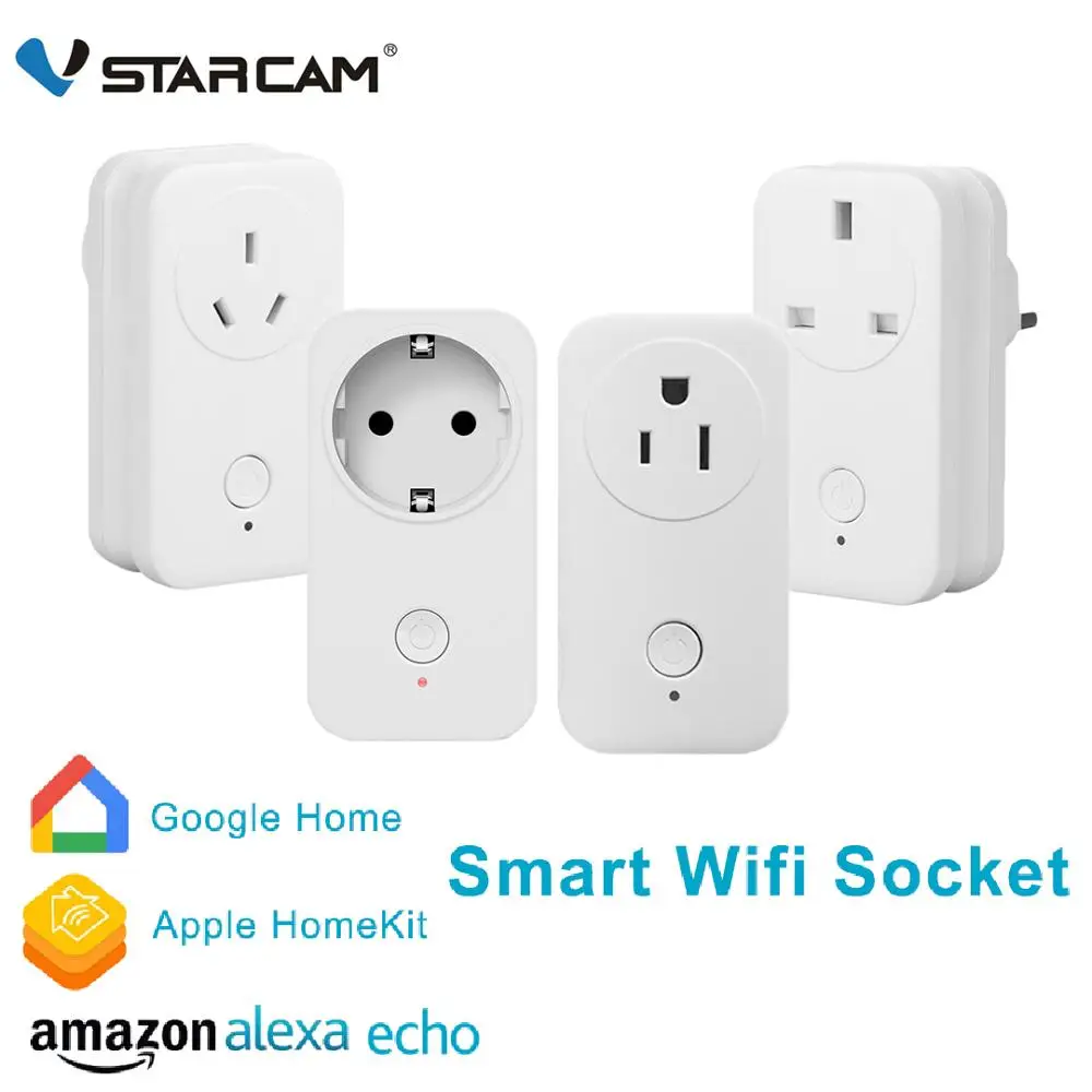 Vstarcam умная розетка Wi Fi 10A/15A управление приложением синхронизации через iOS Android