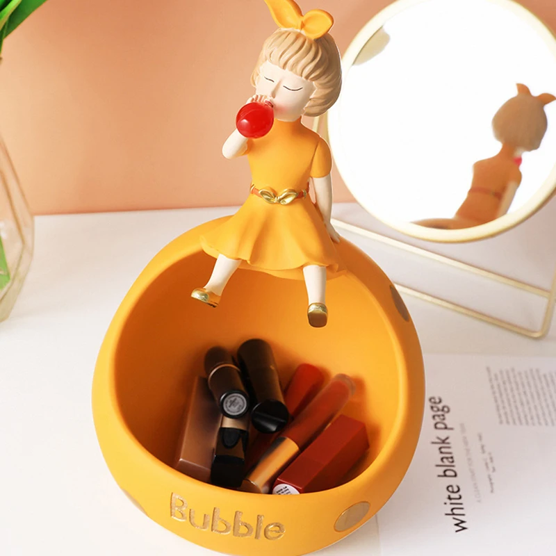 

Bubble Girl Gentlewomen Birthday Gift Artware Snack Box Decoration Design Household Home Decoration Improvement 2021