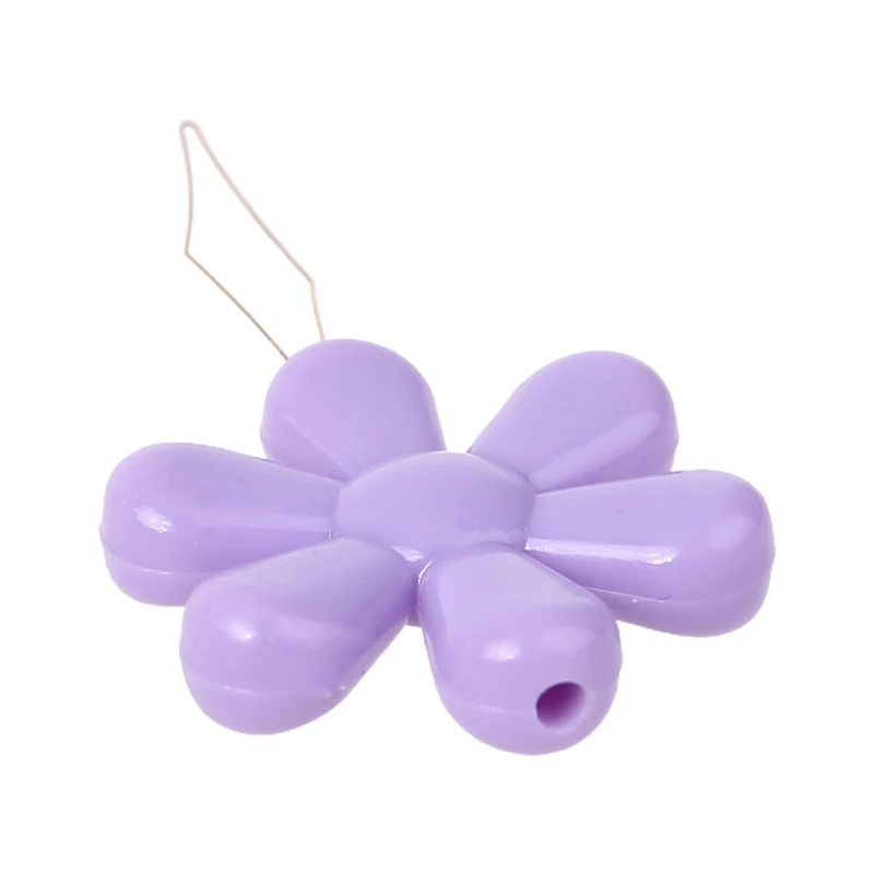

20pcs/box Multicolor Flower Shape Wire Loop Needle Threaders for Cross Stitch Embroidery Sewing Needlework Thread Guide Too