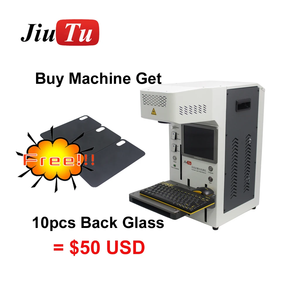 Портативная лазерная машина для удаления стекла с встроенным компьютером Jiutu
