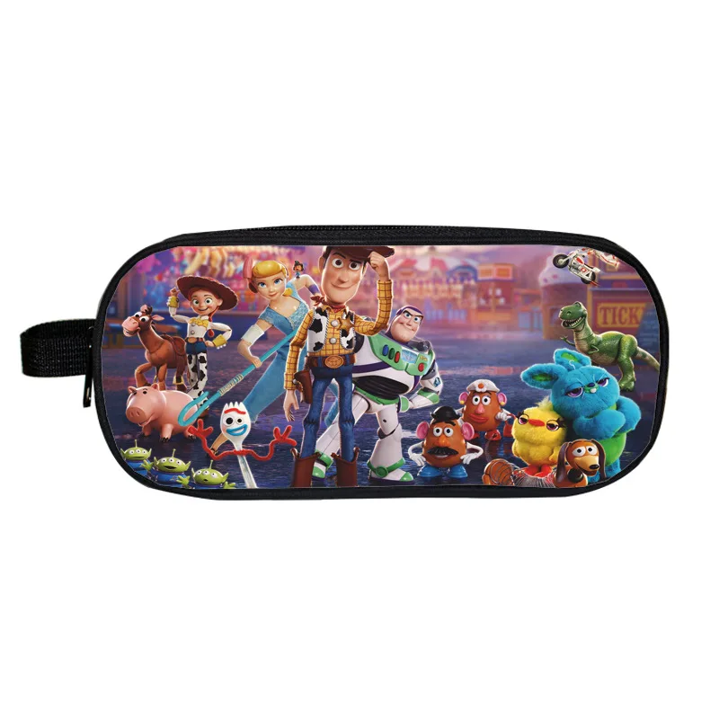 Toy Story Canvas Pencil Bag Figure Large Capacity Children Children's Back To School Gifts | Игрушки и хобби