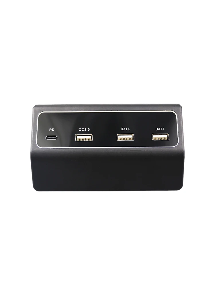 

For Tesla Model 3 Y Charging Pad Connector Multi USB Hub 4-In-1 USB Hub Car Interior Center Console Kit Accessories