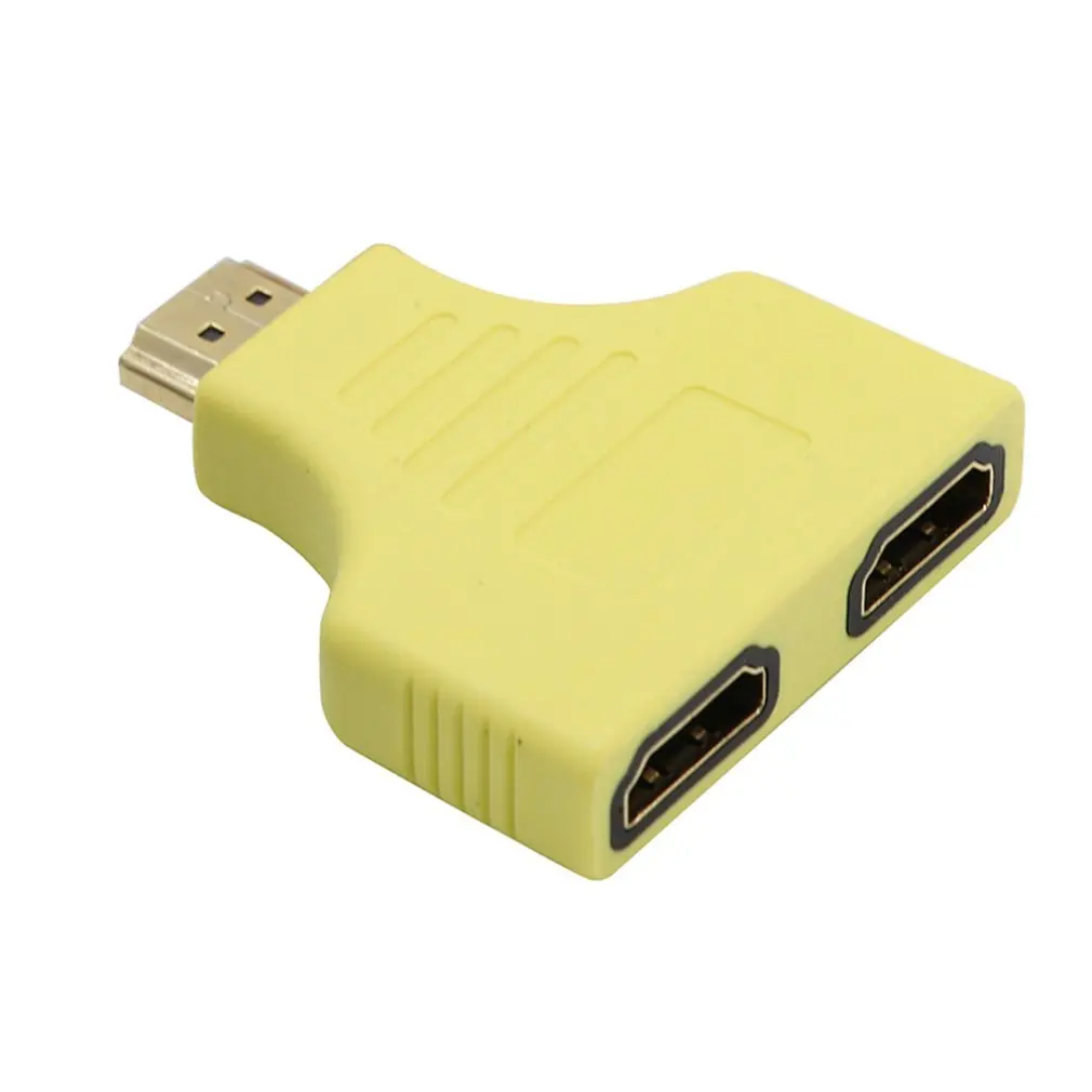 

Цветной разветвитель-переходник с 1080P HDMI на 2 гнезда 1 в 2 выхода для ТВ