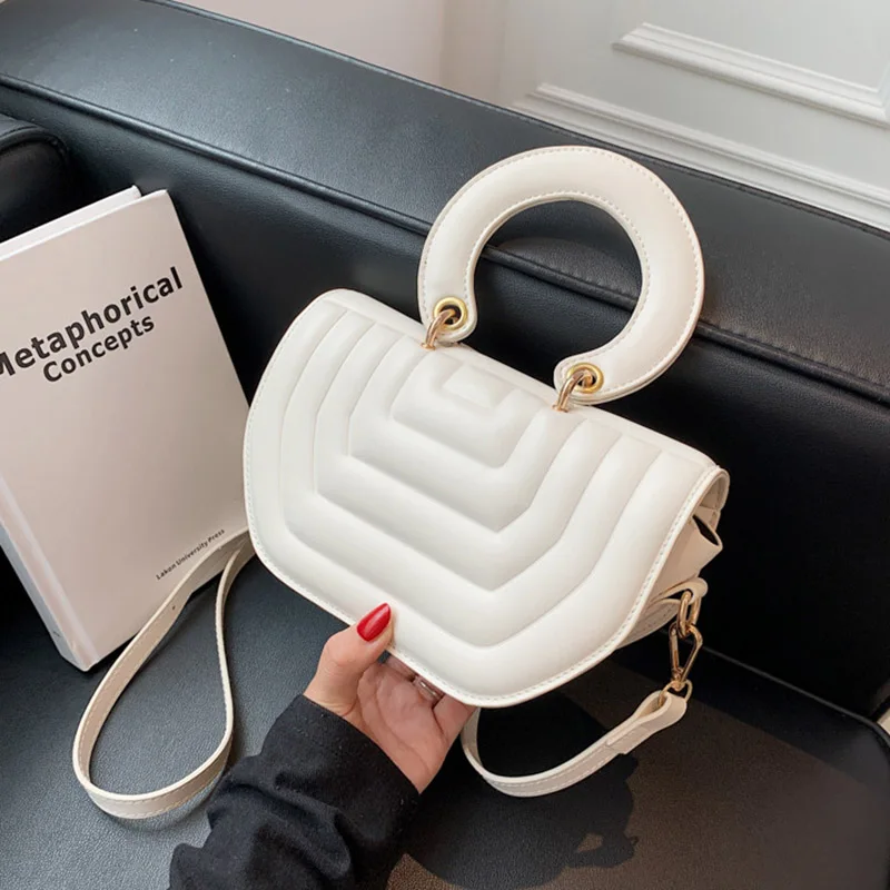 

Модные женские сумки на плечо, новинка зимы 2021, сумки через плечо, Женская трендовая однотонная сумка для покупок, брендовые роскошные дизай...