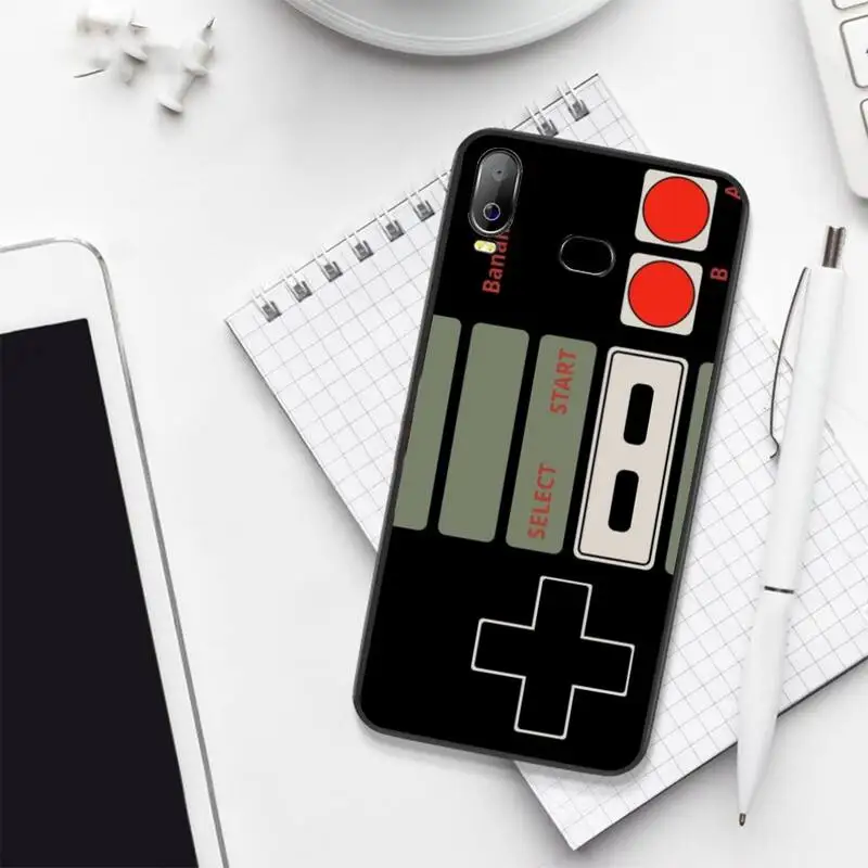 Смешной игровой контроллер HPCHCJHM черный чехол из ТПУ в стиле ретро для телефона