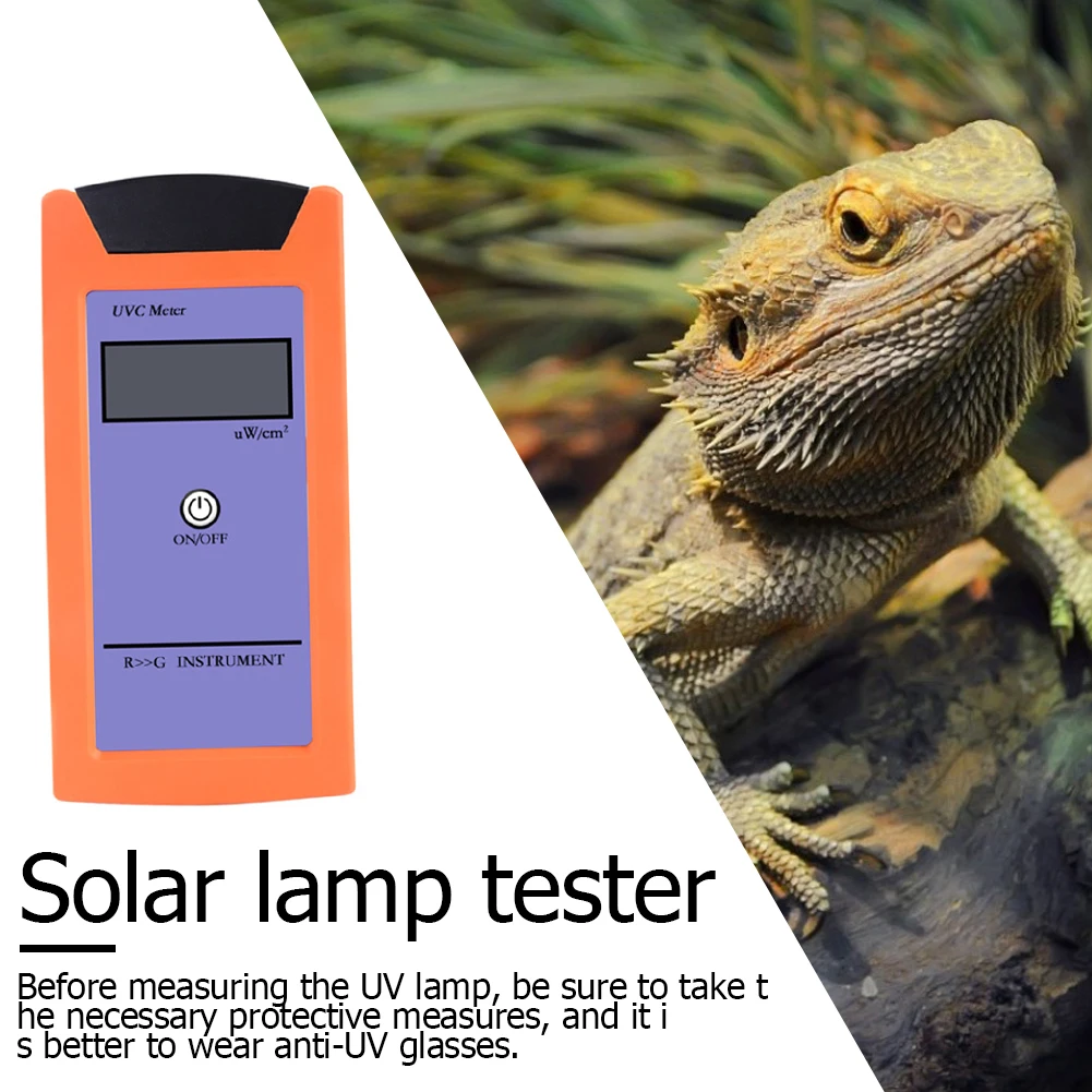 

UV Radiation Meter Ultraviolet Irradiance Meters for Reptile Crawler Pet UVB Tester Detector Illuminance Luminosity Measurement