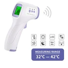 Бесконтактный ИК-термометр для измерения температуры тела, цифровой инфракрасный прибор для измерения температуры лба и ушей