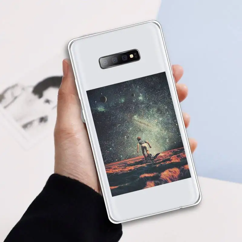 

Interesting life and universe Phone Case Transparent For Samsung Galaxy A 71 21s S note 8 9 10 plus 20 ultra