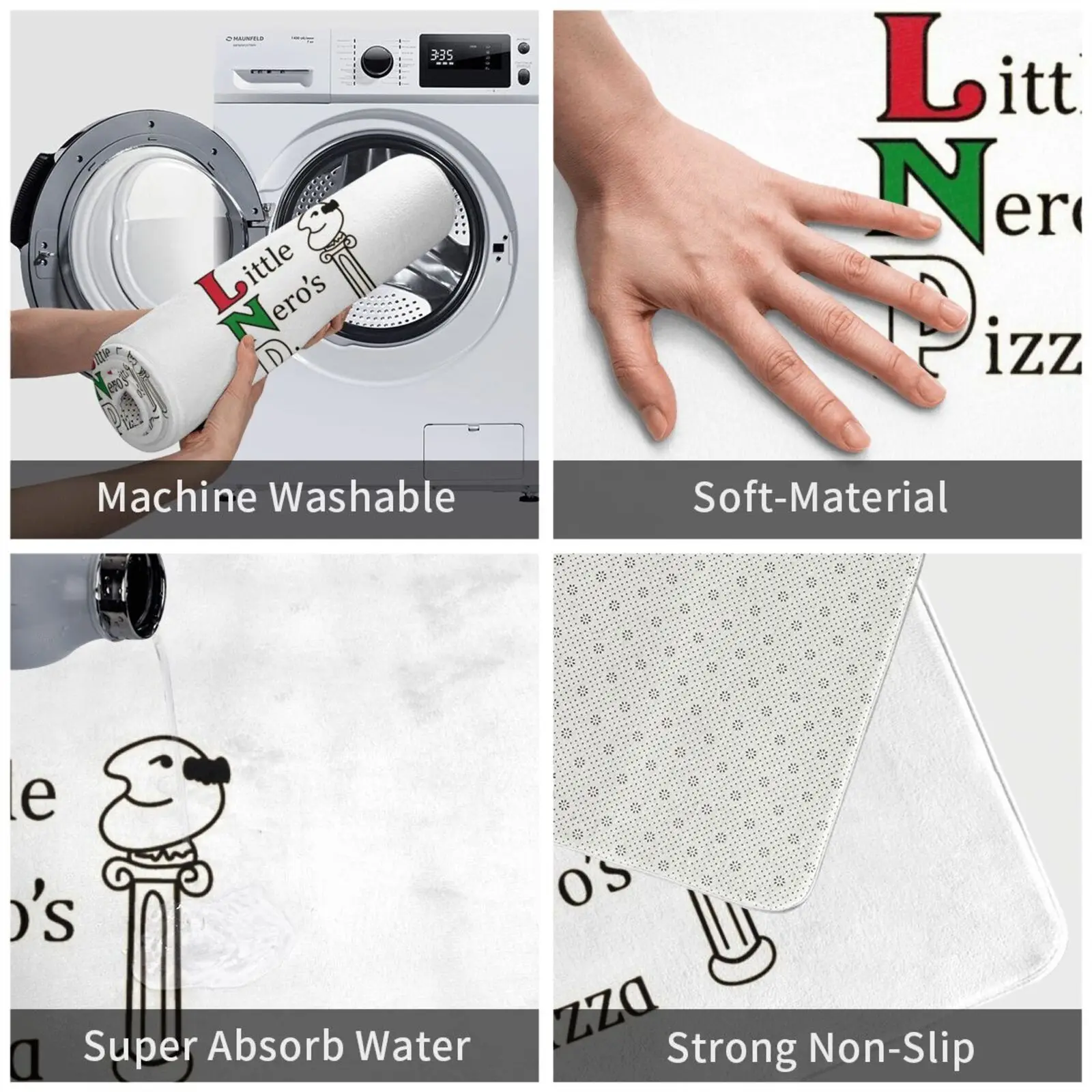 Коврик Little Nero's коврик в виде пиццы мягкий домашний Кевин МакКалистер влажные