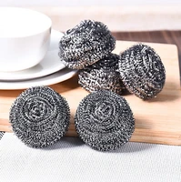stainless steel cleaning ball brushes household cleaning products dishwashing sponges with wire kitchen tools cleaning brush