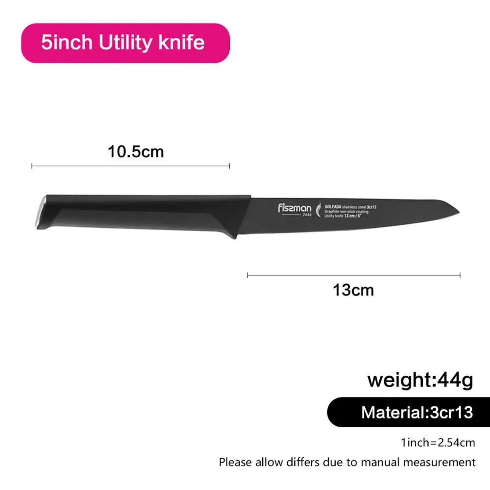 Model 2444 Fissman Golfada серия Janpanese 3Cr13 Стальные Кухонные ножи Santoku нож для стейка шеф-повара - Цвет: Model 2444