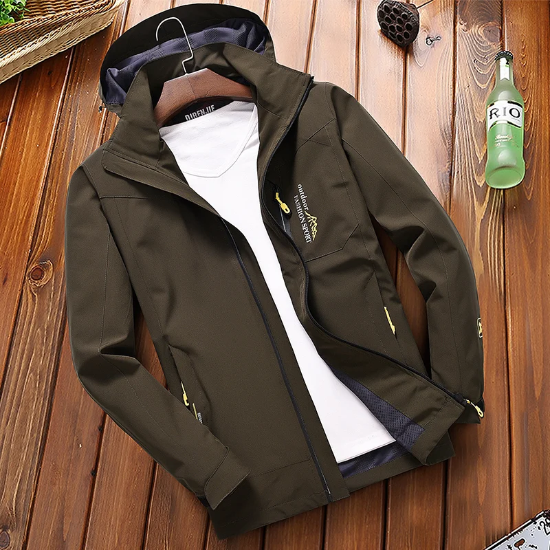 Куртка мужская демисезонная водонепроницаемая Повседневная ветровка в