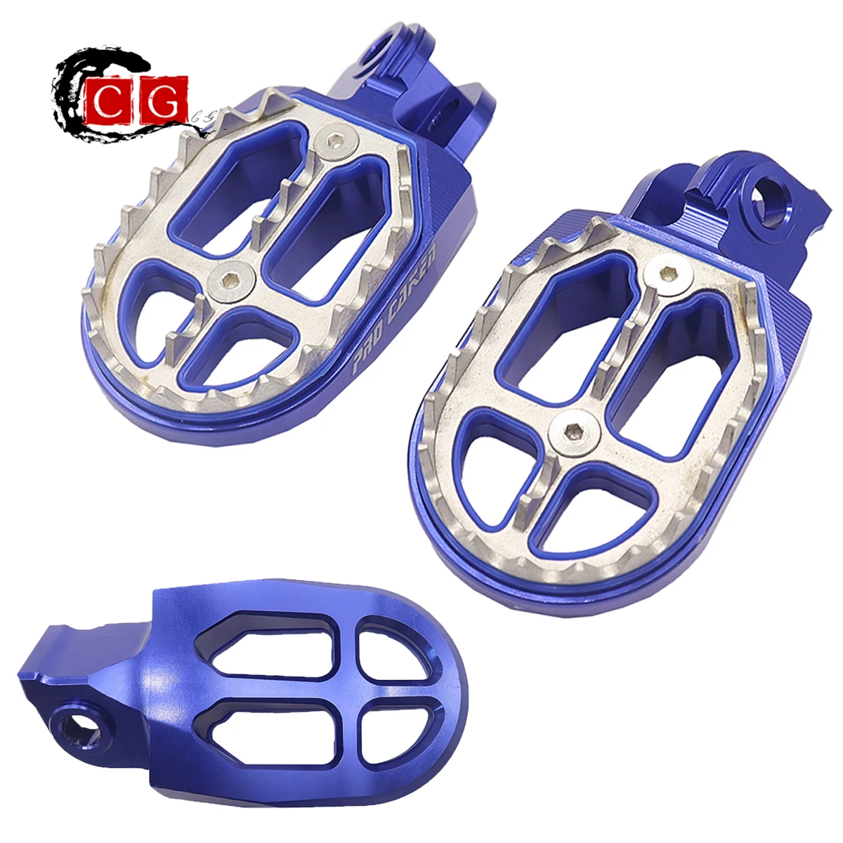 

Footrest Footpegs Foot Pegs Rests Billet CNC MX For Yamaha YZ85 YZ125 YZ250 YZF250 YZF450 WRF250 WRF400