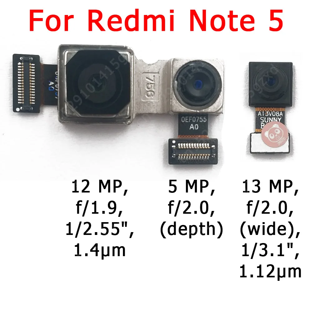 Оригинальная камера переднего и заднего вида для Xiaomi Redmi Note 5 Note5 модуль основной