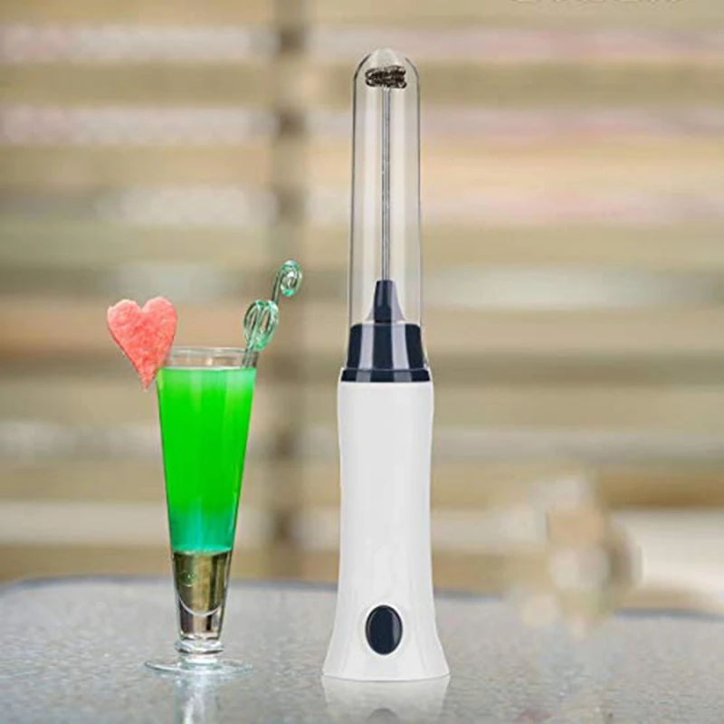 Handheld Electric Coffee Mixer Frother Automatic Milk Beverage Foamer Cream Whisk Cooking Stirrer Egg Beater With Cover images - 6