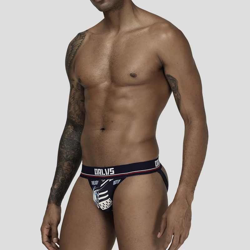 18 Геев Сексуальное мужское нижнее белье с веселыми рисунками стринги Мужские