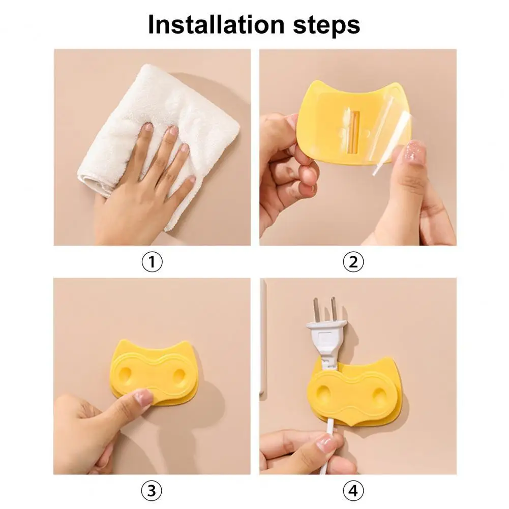 

4 шт., легкие пластиковые крючки-наклейки для офиса