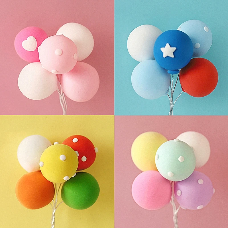 1 Набор красочных золотых искусственных украшений для торта детей украшение